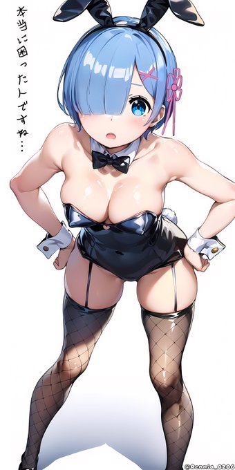 1週間遅れだけどバニーの日で、バニーガールレムです🐰 