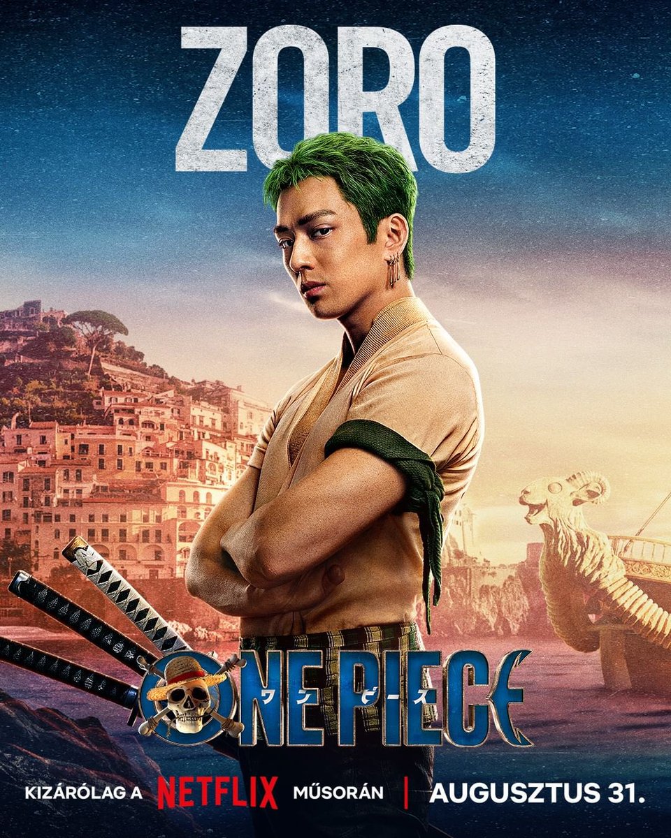 NetflixHungary's tweet photo. Ezzel a legénységgel minden álom valóra válhat. ONE PIECE - Augusztus 31. https://t.co/9HUl6hkRML
