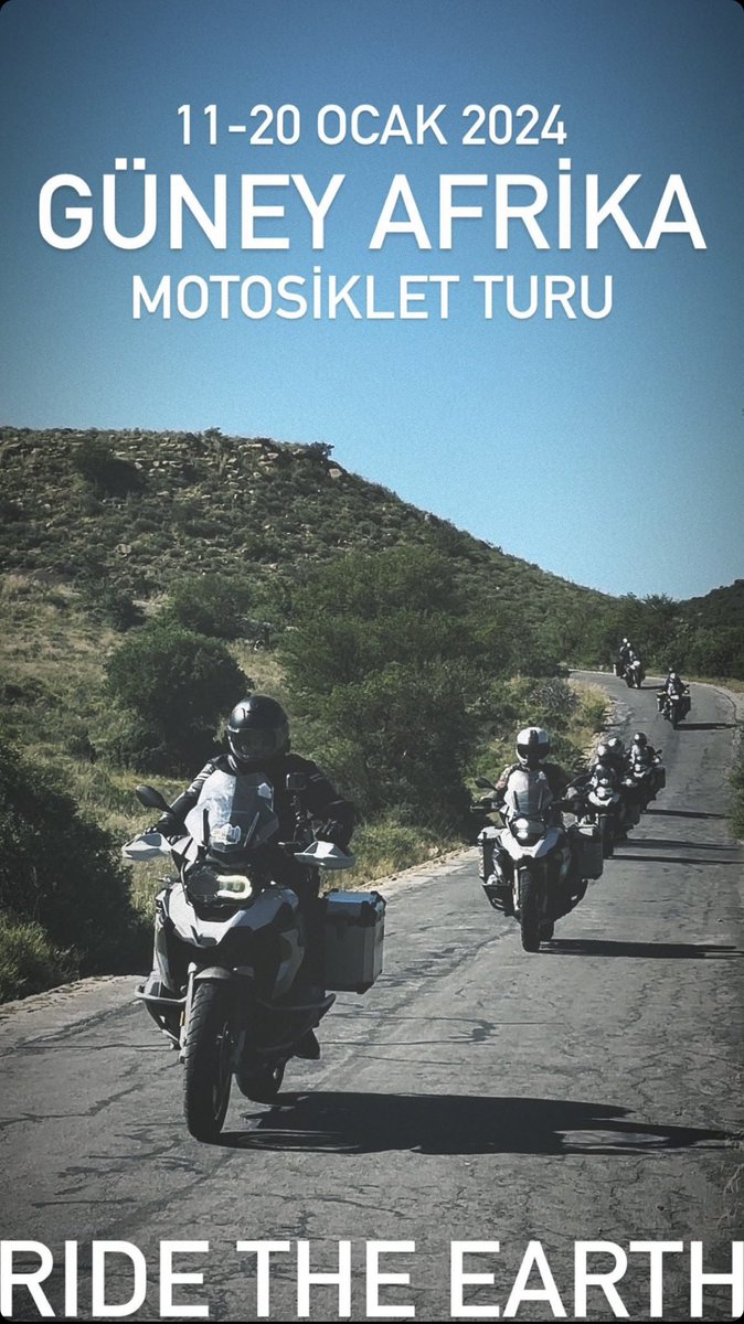 Sarper Sesli ile Güney Afrika’da motosiklet turu. Motor sevenler kaçırmasın. Detaylı bilgi için ➡️ @SarperSesli