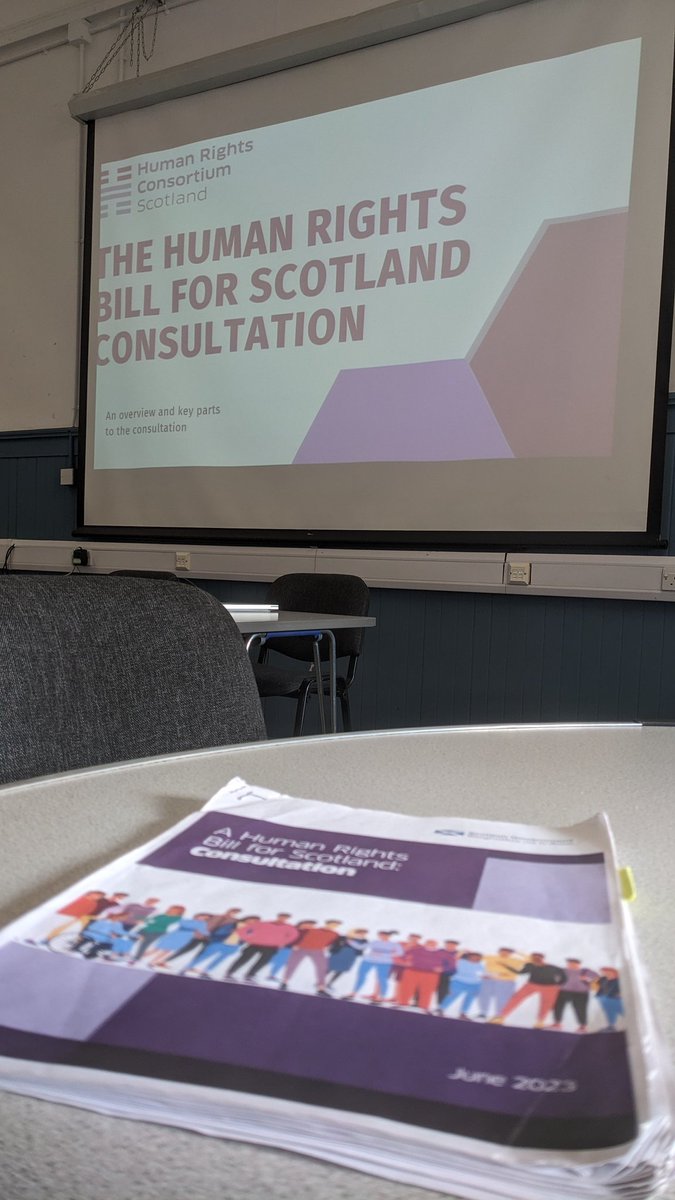 In Glasgow this morning to discuss the #AllOurRights ahead of the Human Rights Bill. Including how third sector organisations can respond. 

If you haven't already, read our guide to responding to the consultation here: hrcscotland.org/2023/08/14/con…