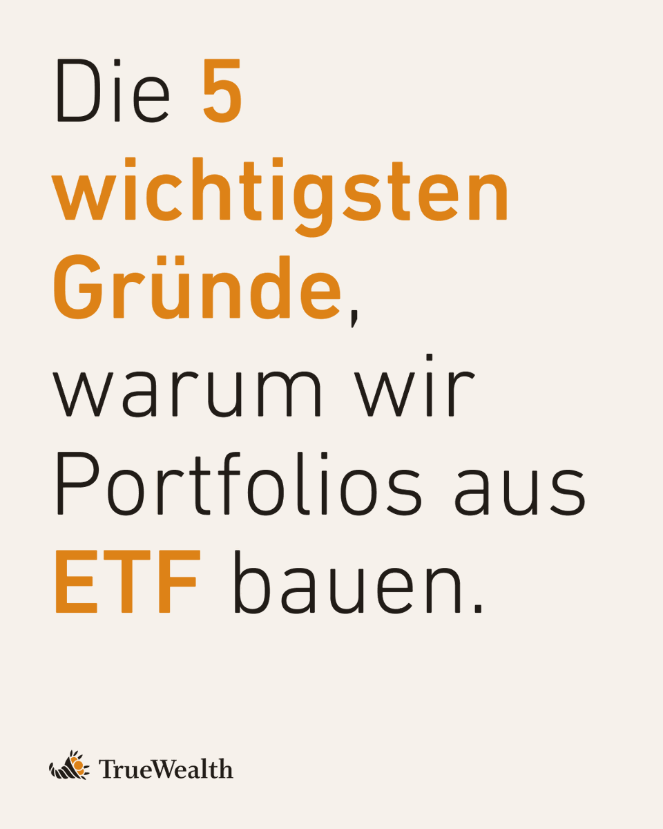Neugierig auf unsere ETF-basierten Portfolios?📈 Von eingebauter Diversifikation bis hin zu Zugang zu tiefen Kosten – erfahre warum ETF das Fundament kluger Investitionen sind. #ETFs #KlugInvestieren #TrueWealth 🔗 Hier geht’s zum Blogpost: truewealth.ch/de/blog/5-grue…