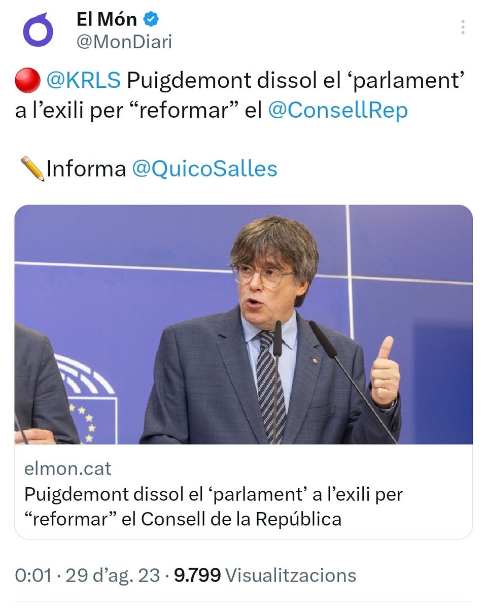 CADCI's tweet image. ALERTA &quot;Puigdemonazo!!!&quot; Puigdemont fa un 155, dissol el parlament a l&apos;exili per tenir mans lliures per negociar amb el PSOE 🇪🇸 i PP🇪🇸 #embat #nosurrender #jugadamestra