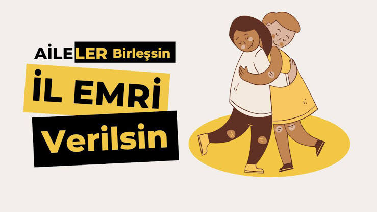 #ilEmriTekYol
Sayın bakanım aileler birleşssin il emri verilsin 
<a href="/RTErdogan/">Recep Tayyip Erdoğan</a> 
<a href="/Yusuf__Tekin/">Yusuf Tekin</a> 
<a href="/EmineErdogan/">Emine Erdoğan</a> 
<a href="/cftcblnt/">Bülent ÇİFTCİ</a> 
<a href="/TalipGeylan06/">Talip Geylan</a> 
<a href="/_aliyalcin_/">Ali YALÇIN</a> 
<a href="/oguzozat/">Oğuz ÖZAT</a>