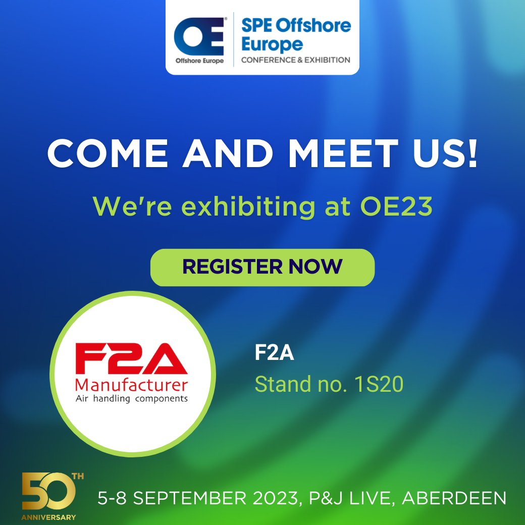 🚀 Join the #F2A Oil and Gas team from September 5th to 8th 2023, at <a href="/SPE_OE/">SPE Offshore Europe</a> in Aberdeen, Scotland, Hall 1 booth n°1S20 !
🇬🇧 f2a.fr/en/actualite/s…
🇫🇷 f2a.fr/actualite/spe-…
#event #OE23 #50YearsofOE #SPEOffshoreEurope #SPEOE #Scotland #OilandGas #industry