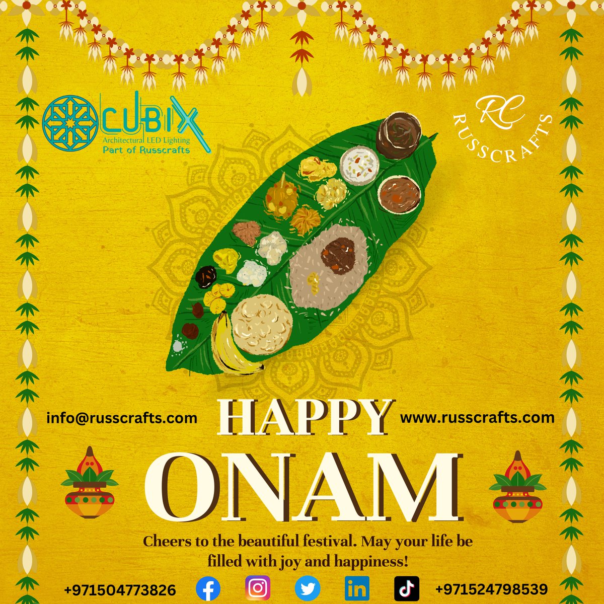 RUSSCRAFTS's tweet photo. Dive into the festivities of #onamfestival 🎉✨ Celebrating the vibrant traditions and rich culture of South India. #LocalDelights #FestivalJoys #ColorfulCelebrations #SouthIndianFest #CommunitySpirit #CulturalRhythms #JoyfulTraditions #FestivalFrenzy #HeartAndHeritage https://t.co/ho71JHbbOV