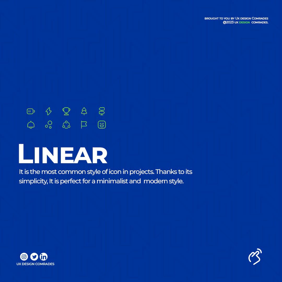 ux_thrive's tweet photo. Styles of Icons you can use as a UI/UX Designer
#uxdesigns #uidesign #uiuxdesigner #uiuxtools #uxdesigncommunity #uxdesigncomrades https://t.co/mFLntRwtnL