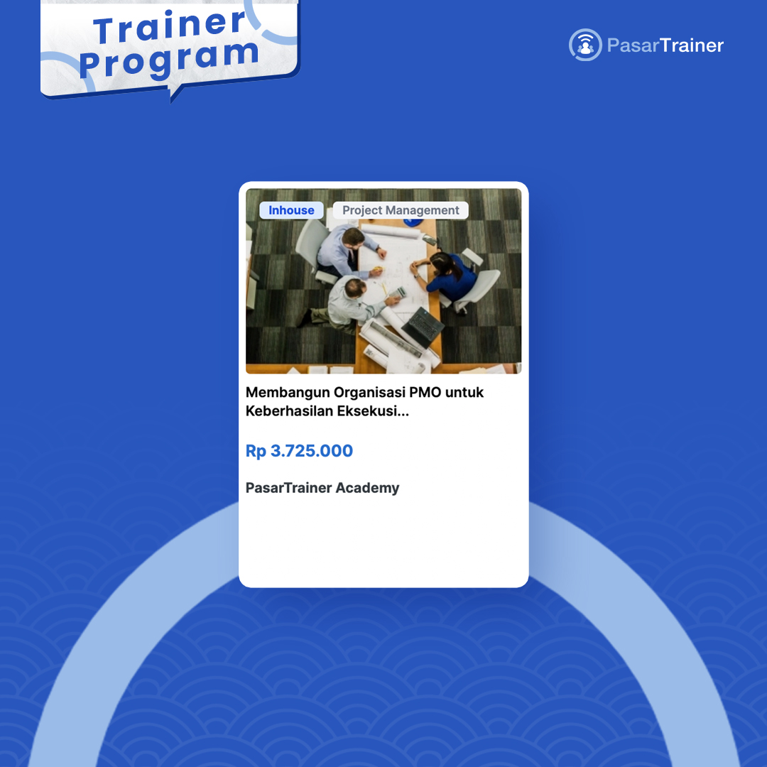PasarTrainer's tweet photo. Meet Our Professional Trainer, Sachlani, PMP, PSMI, P3OF 👨🏻‍🏫
Specialist in Project Management and PMO

📌 Find out what he teaches at PasarTrainer: https://t.co/a90ZouBbdZ

#pasartrainer #trainingmarketplace #trainingprovider #hrtraining #corporatetraining #learninganddevelopment https://t.co/RkMCKFcH5b