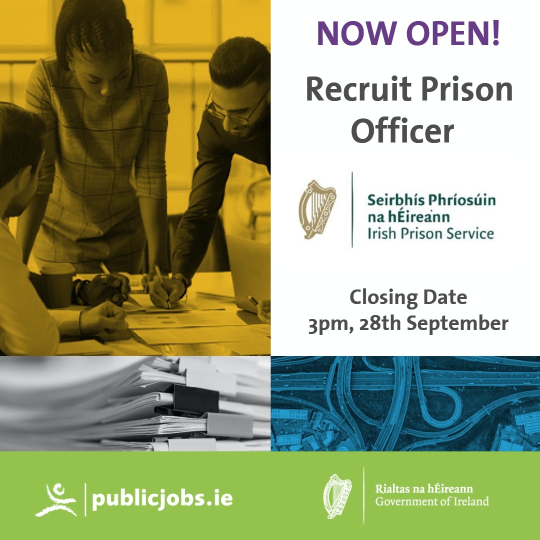 Applications are now open for Recruit Prison Officers with @IrishPrisons. Following the successful completion of 3 years’ service, the Recruit Prison Officer will be appointed as an established Prison Officer. Apply today👉bit.ly/TW_Org_Recruit… #CareersThatMatter