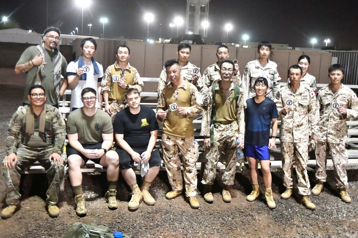 8月12日、派遣海賊対処行動支援隊はジブチ国内にある米軍のキャンプ