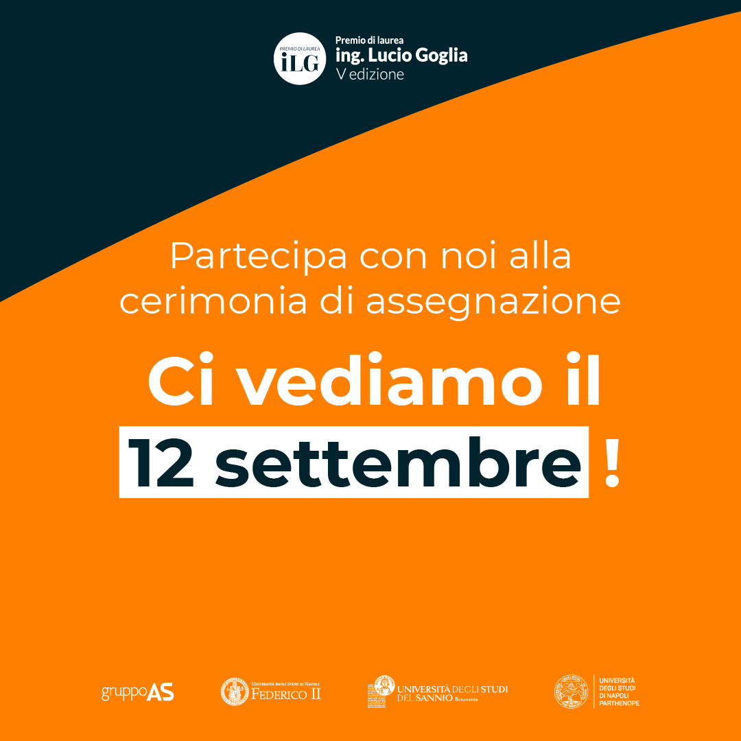 GruppoAS's tweet photo. L’attesa è finita: ci vediamo martedì 12 settembre alla cerimonia di assegnazione del Premio di laurea “Ing. Lucio Goglia”!
Ti aspettiamo nell’aula Bobbio della sede di Ingegneria dell’@UninaIT a Piazzale Tecchio!

@SADAS
#laurea #informatica #ingegneria #lavoro https://t.co/mcs8RnjC84