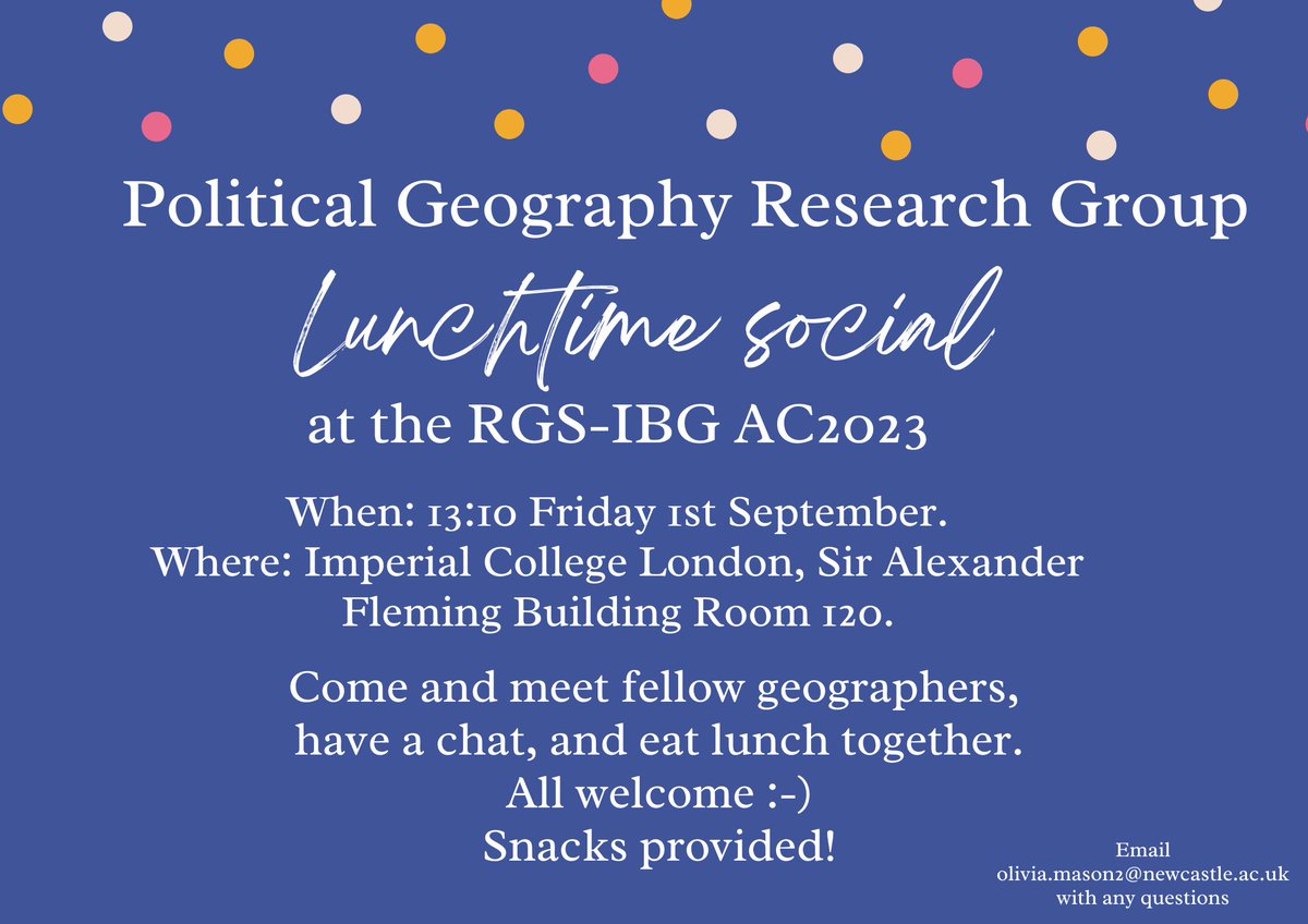 Tomorrow! All welcome. A great chance to chat to us about our committee positions and the AGM we're having next week: rb.gy/8xcv9 #RGSIBG23