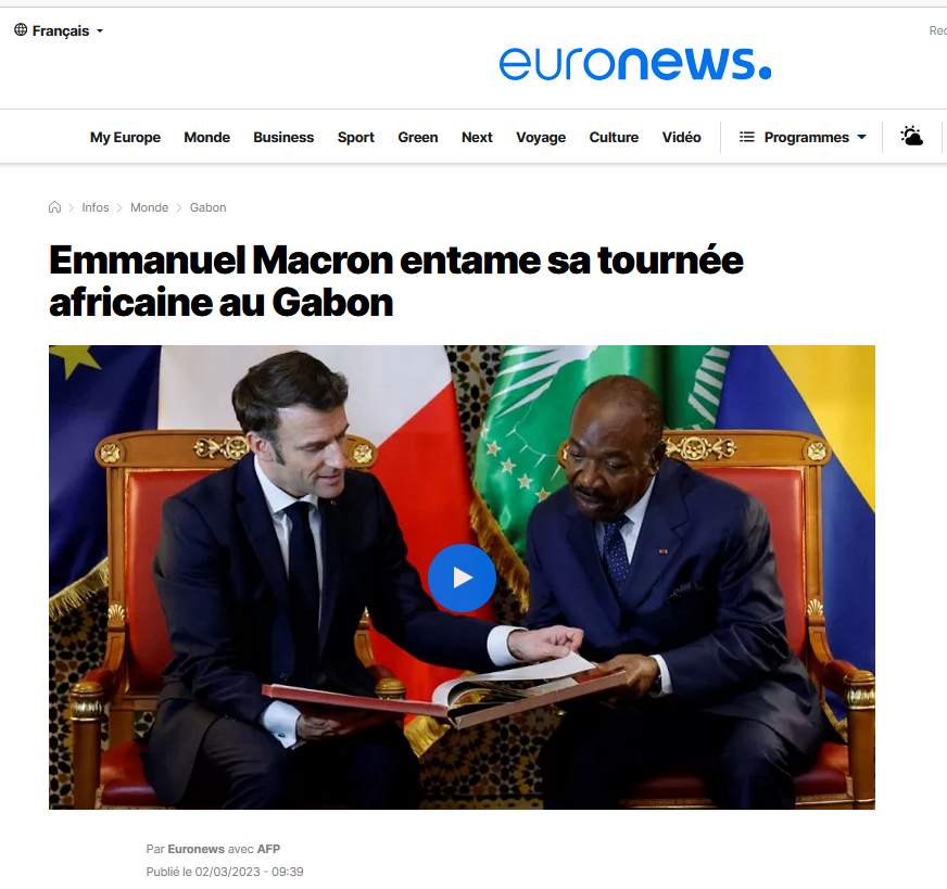 jtchoufang's tweet photo. Puis ce fut le fameux #OneForestSummit de Libreville début Mars 2023, avec une rencontre #Bongo-#Macron la veille au soir. Cependant, ce voyage fut combiné à un périple africain plus étendu, et déjà arrangé pour répondre à l'influence #russe...
https://t.co/02GJP7kqTX https://t.co/eYNfSmUslL