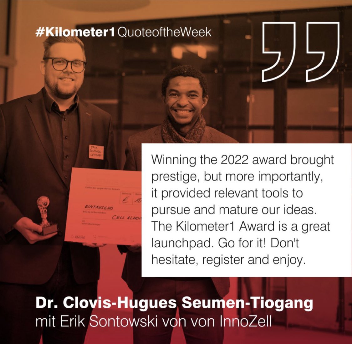CSeumen's tweet photo. Register and enjoy! 
#kilometer1 https://t.co/QCuTZK8lx1