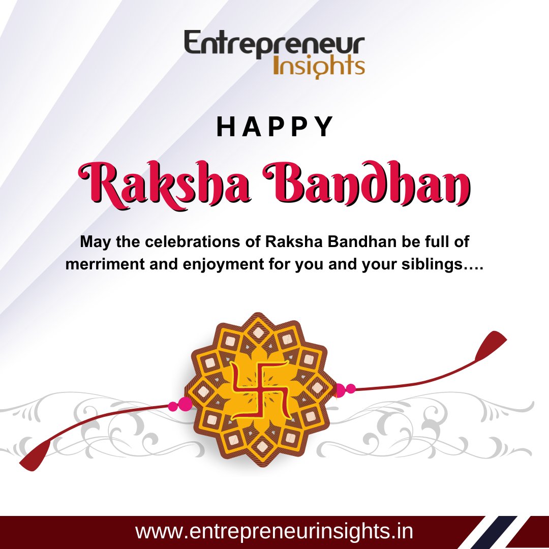 ei_magazine15's tweet photo. On the occasion of Raksha Bandhan, We are celebrating the bond of love and protection between brothers and sisters. 

Happy Rakshabandhan via Entrepreneur Insights💕

#rakshabandhan #gratitude #buildingtrust #positiveimpact #rakhi #happiness #sweetness #relations #love https://t.co/E9tWxjMX8P