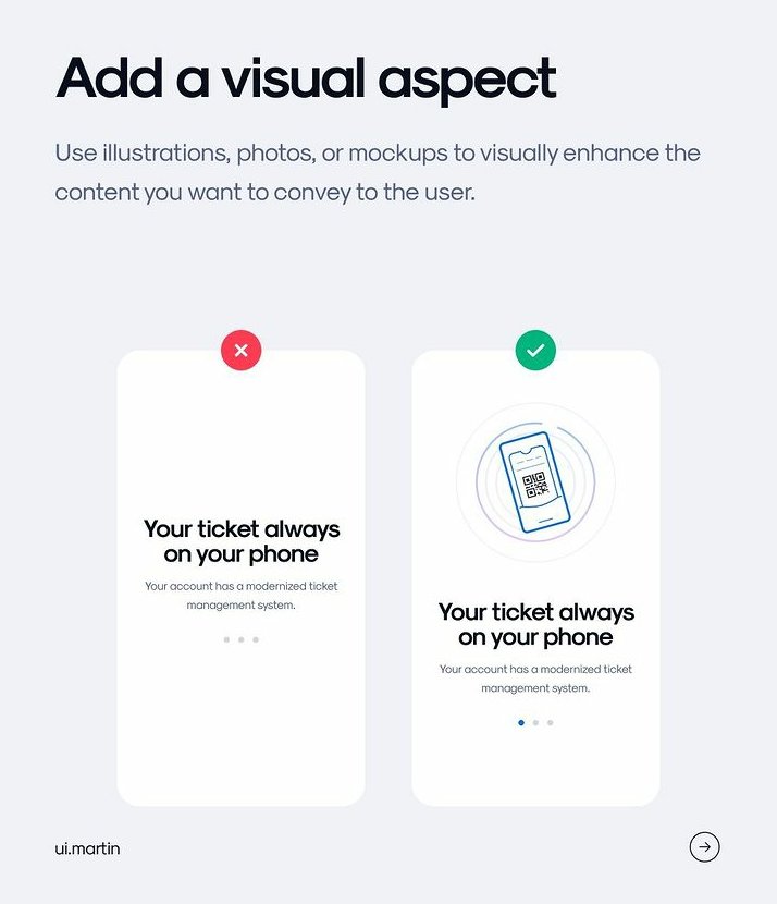 Add a visual aspect