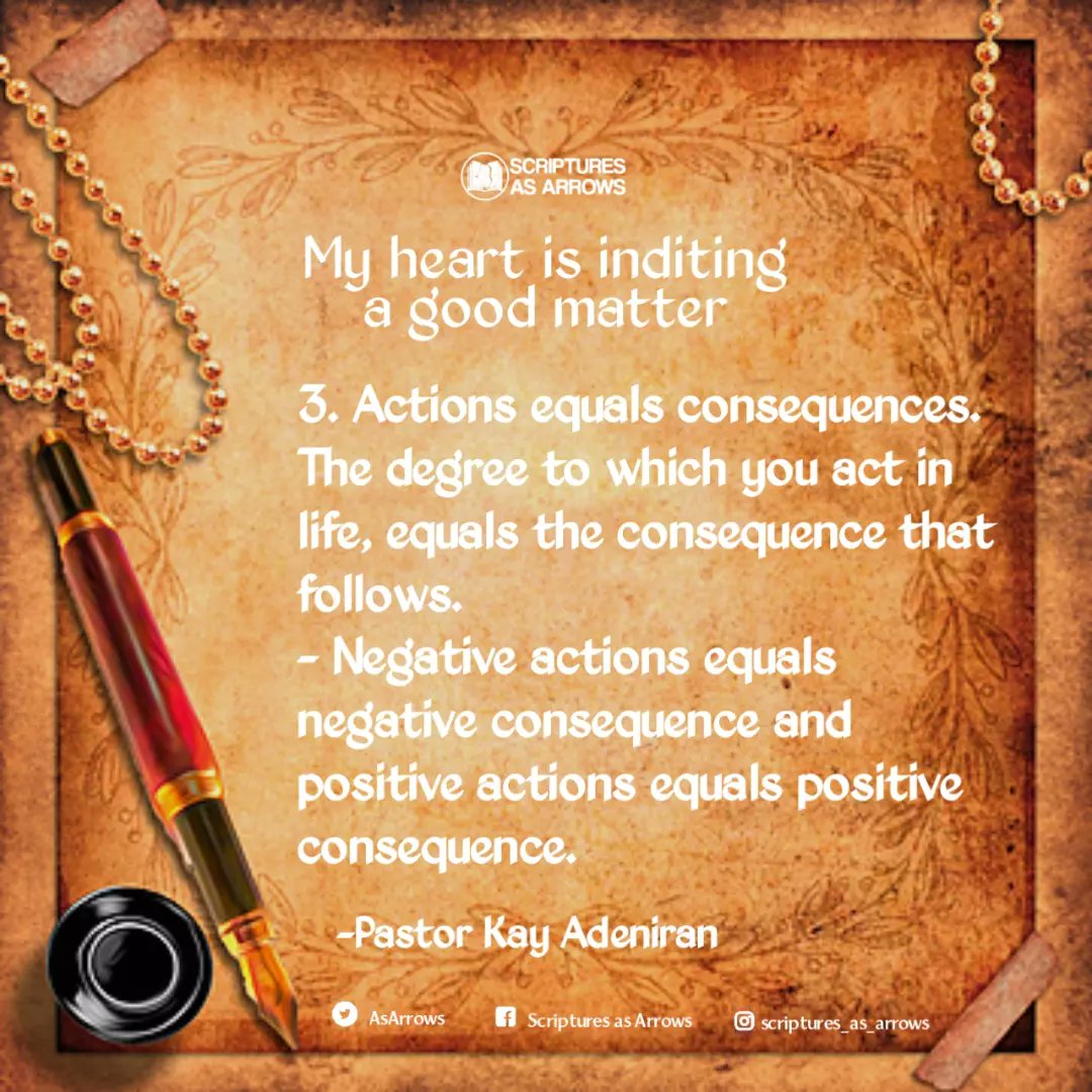 AsArrows's tweet photo. Five good matters the king has for you, in this particular message.

2. Understanding life and seasons through the lens of scripture and the Holy Spirit.
(2 Kings 4:1)
3. Actions equals consequences.

Kindly download via the link below:

https://t.co/Fzyz6s8wK6

Stay blessed. https://t.co/7nXFiYVA6H