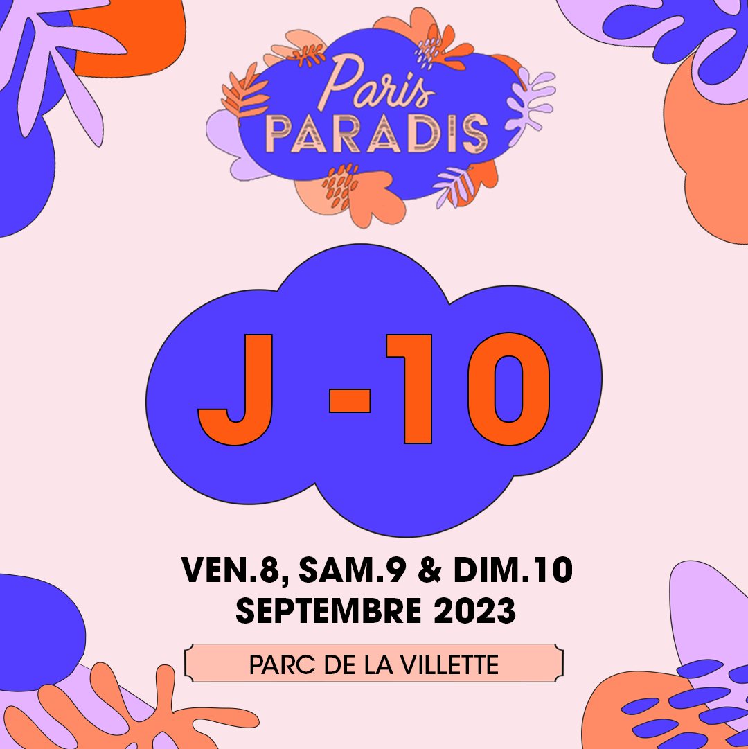 🍾 10 jours avant le début de Paris Paradis, le festival du @le_Parisien qui jongle entre humour et musique grâce à @MrFranglish, @verinaze, @mosimannoff, @ManuPayetOff, @janiemusique... 📍 Un festival situé à @LaVillette les 8, 9 et 10/09. Billetterie ▶ bit.ly/BilletteriePP5