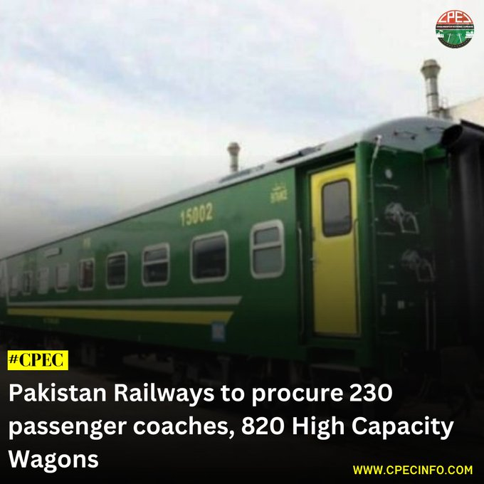 nad33mkhan's tweet photo. #Pakistan Railways 🚉 to procure 230 passenger coaches, 820 High Capacity Wagons 🚅#Pakistan #CPEC #PakChina #railways #PakRail https://t.co/5dN7qdieCH