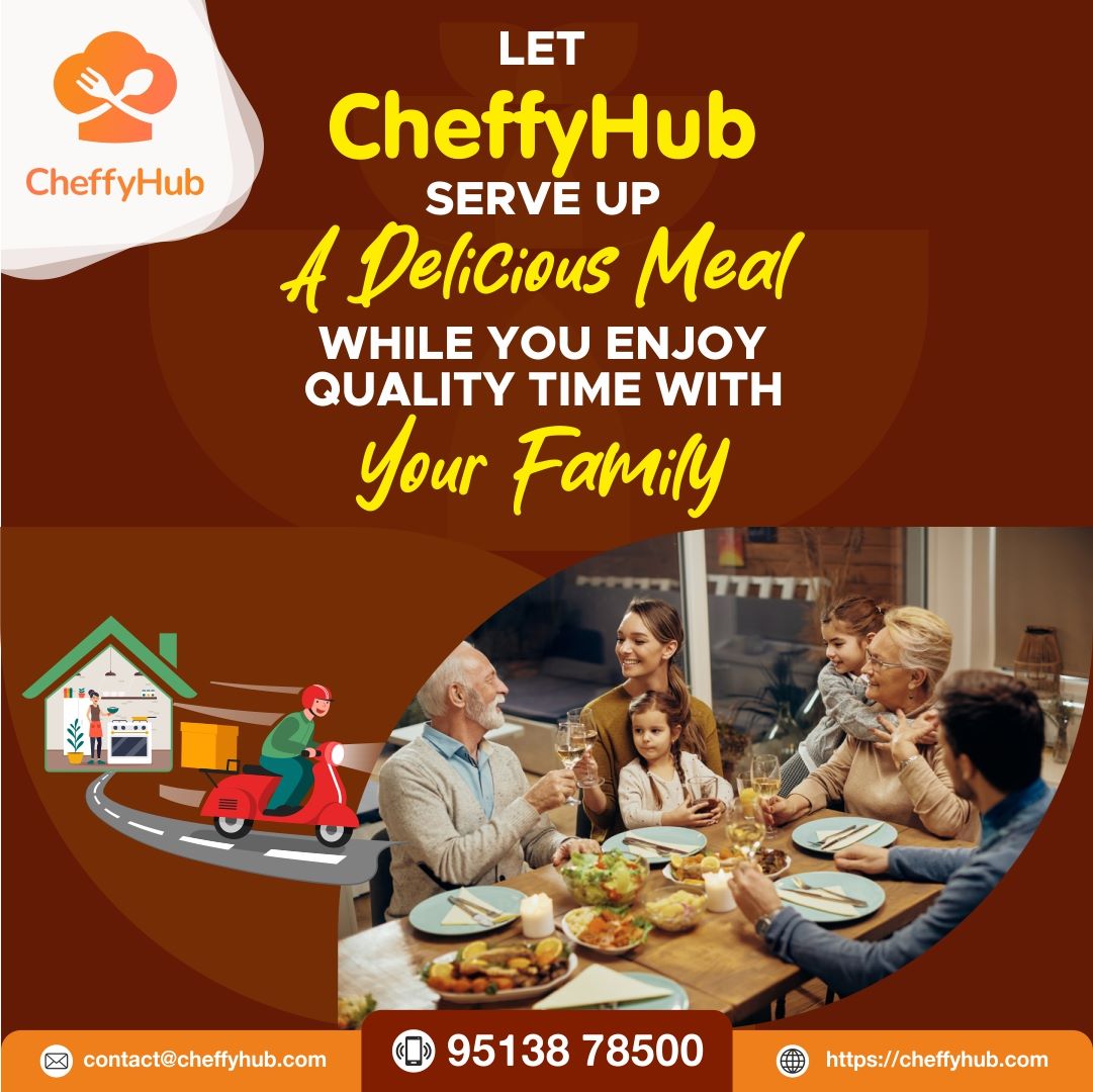 CheffyHub's tweet photo. Family time is the finest time, especially when no cooking is required! Spend quality time with your loved ones while CheffyHub prepares your dinner. 

For more info visit : https://t.co/ODNdB52HPi

#foodiefamily #foodfamily #fooddelivery #deliveryfood  #cheffyhub https://t.co/hIQFwdX6t2