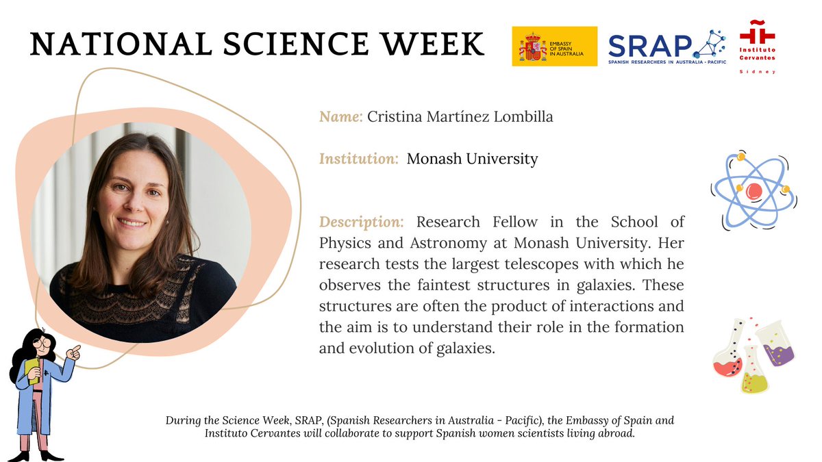EmbEspAustralia's tweet photo. 🔬Cristina Martínez Lombilla🧬
@srap_ieap @IC_Sydney https://t.co/tVJN791LBb