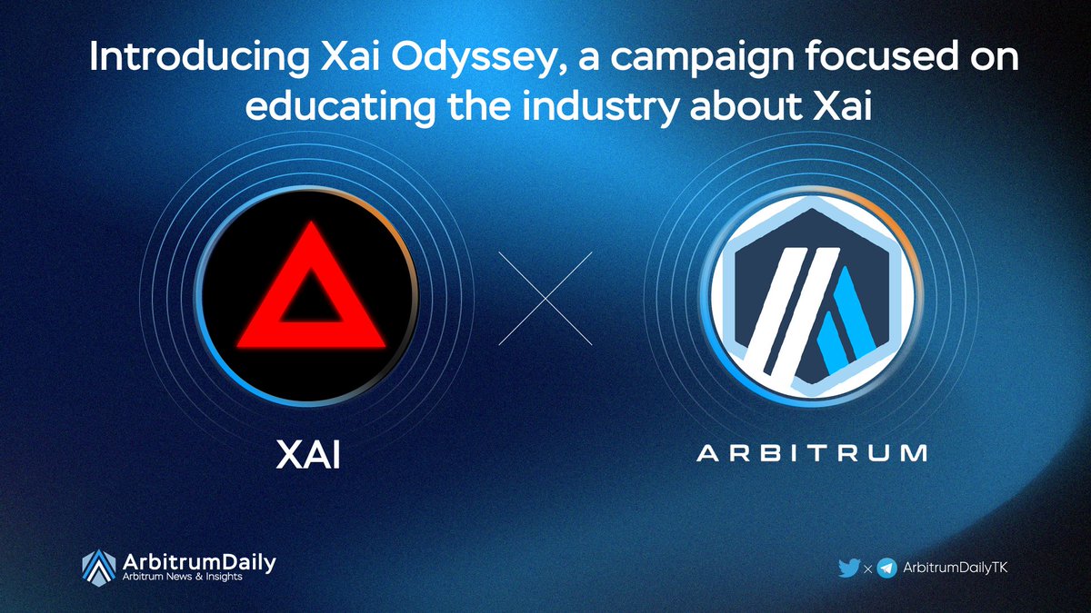 📢 Introducing Xai Odyssey: A campaign to educate the industry about <a href="/XAI_GAMES/">XAI 🎮⛓️</a>, a gaming network with <a href="/offchain/"></a> and <a href="/arbitrum/">Arbitrum</a> tech. 

⚡With Xai, billions of traditional gamers can trade in-game items without crypto wallets.