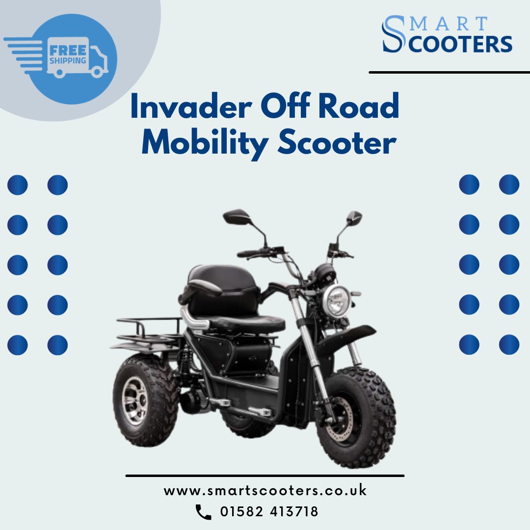 Invader Off-Road Mobility Scooter!!!
Would you like to try it before you buy and test drive it at your address, No problem call us.

Shop Now:- smartscooters.co.uk/Scooterpac?pro…

#BoundlessJourney #MobilityScooter #FreedomOnWheels 📷 #EasyRiderScooter #MobilityFreedom #mobilityscooter #UK