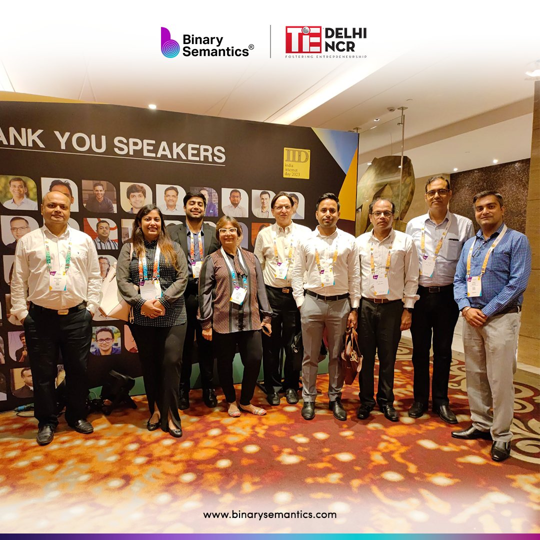 BinarySemantic's tweet image. TiE&apos;s India Internet Day 2023 excelled with insightful discussions on Generative AI, LLM, and business impact. Our team enjoyed networking. #IndiaInternetDay2023