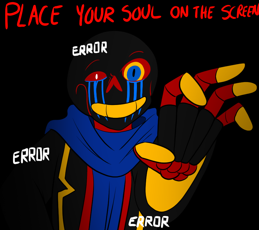 Dragonfire_1000's tweet photo. Here's a whole whackload of #errorsans or simply just #error
#undertaleau #errortale #hoboerror #destroyerofaus https://t.co/dCImUWck7j