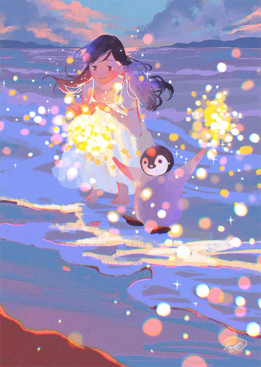 「残夏 」|tabi🐧のイラスト