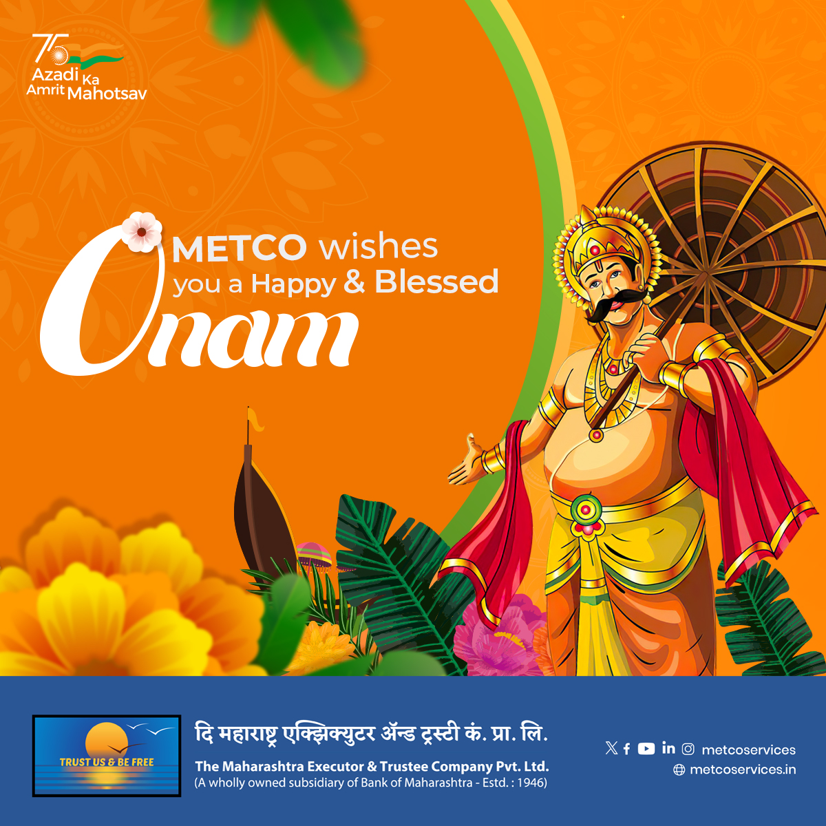 MetcoServices's tweet photo. May the spirit of Onam fill your heart with joy and your home with prosperity. Wishing you a #HappyOnam.
#Onam #Onam2023 #METCO #WillsAndTrusts #Codicil #EstatePlanning #FamilyProtection #LegalWill #LegacyPlanning https://t.co/s5j3asXhBi