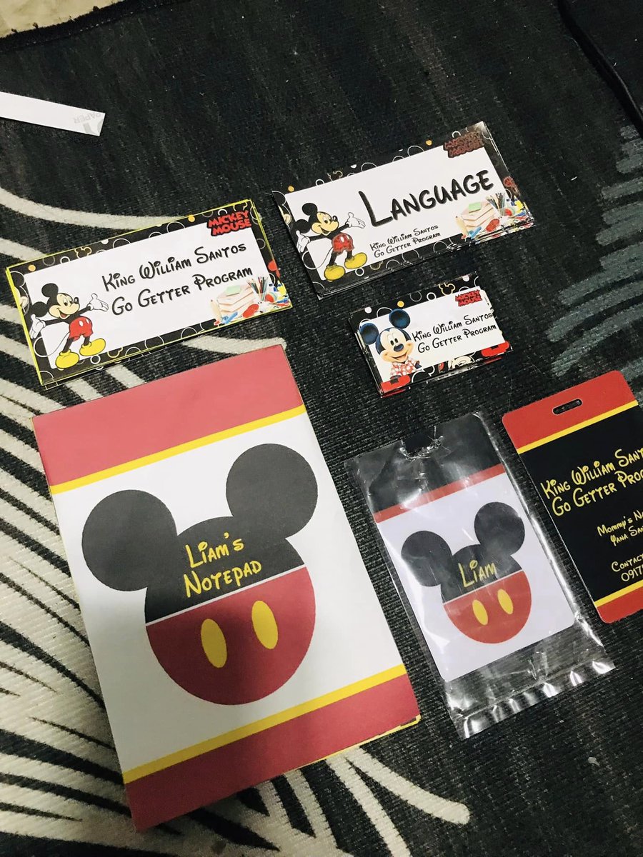 Thank you for trusting our services po! Delivered via lalamove finished within 1-2 days 📷

***Free layout!***
(Mickey Mouse Themed)
-Personalized Notebook/Book label stickers
-Personalized Materials/Pencil label stickers
-Personalized Notepad
#notebooklabel #labelstickers #label