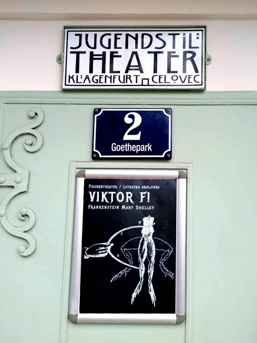 Pünktlich an Mary Shelleys (226.) Geburtstag startet im #Jugendstiltheater #Klagenfurt / #Celovec das #Gastspiel von Teater Štrik / Theater Strick: VIKTOR F!

30.08. - 2.9.,  05. - 08.09.2023 
Reservierung: theater.strick@gmail.com

#frankenstein #mary_shelley♥ #figurentheater