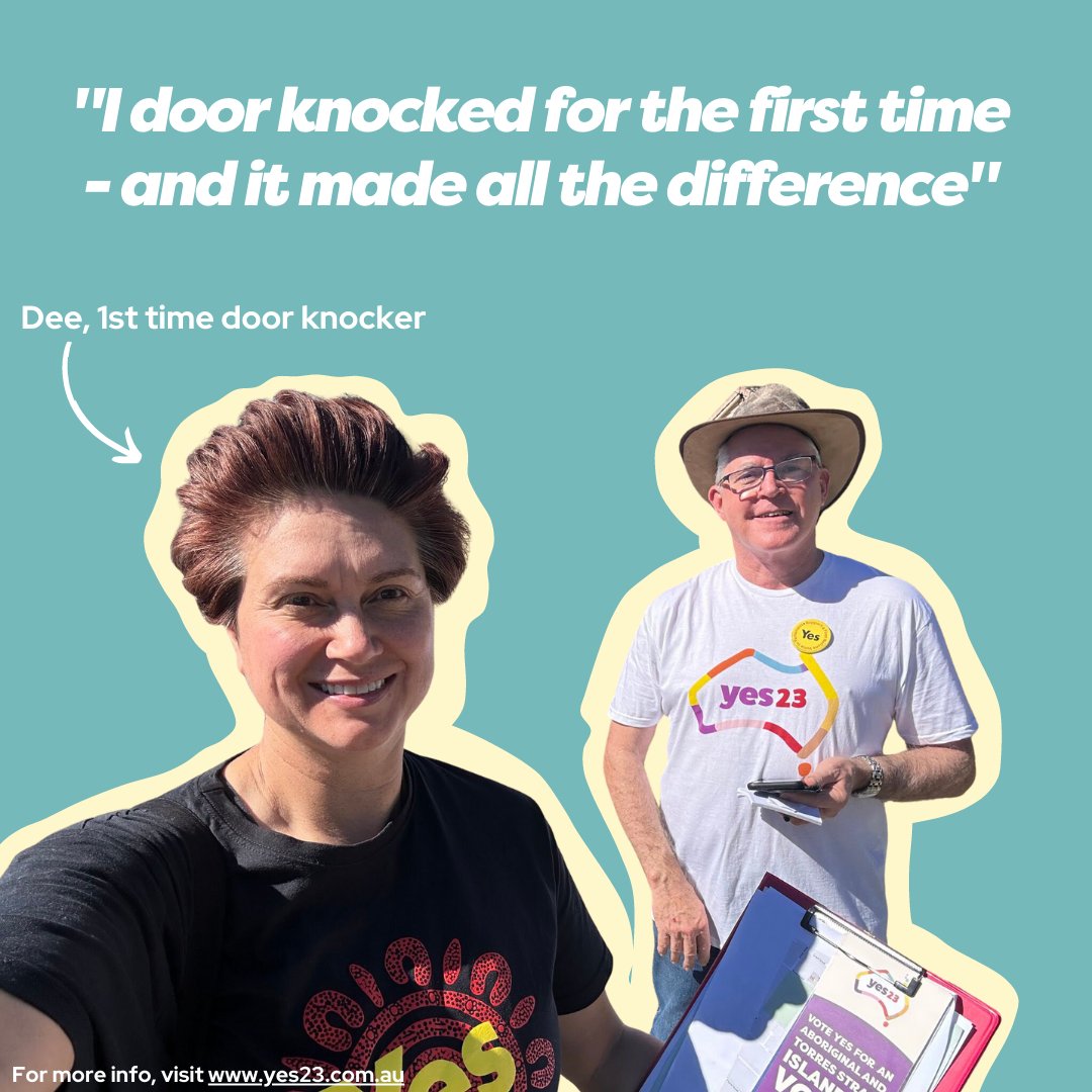 yes23au's tweet photo. "I want to know that I did everything I could."

The campaign for Yes takes all of us. It's the conversations we have with family &amp; friends that will make all the difference.

Join over 25,000 people already volunteering for Yes by heading to https://t.co/gZ6UwIO9a4 now! https://t.co/54Ias4mBXr