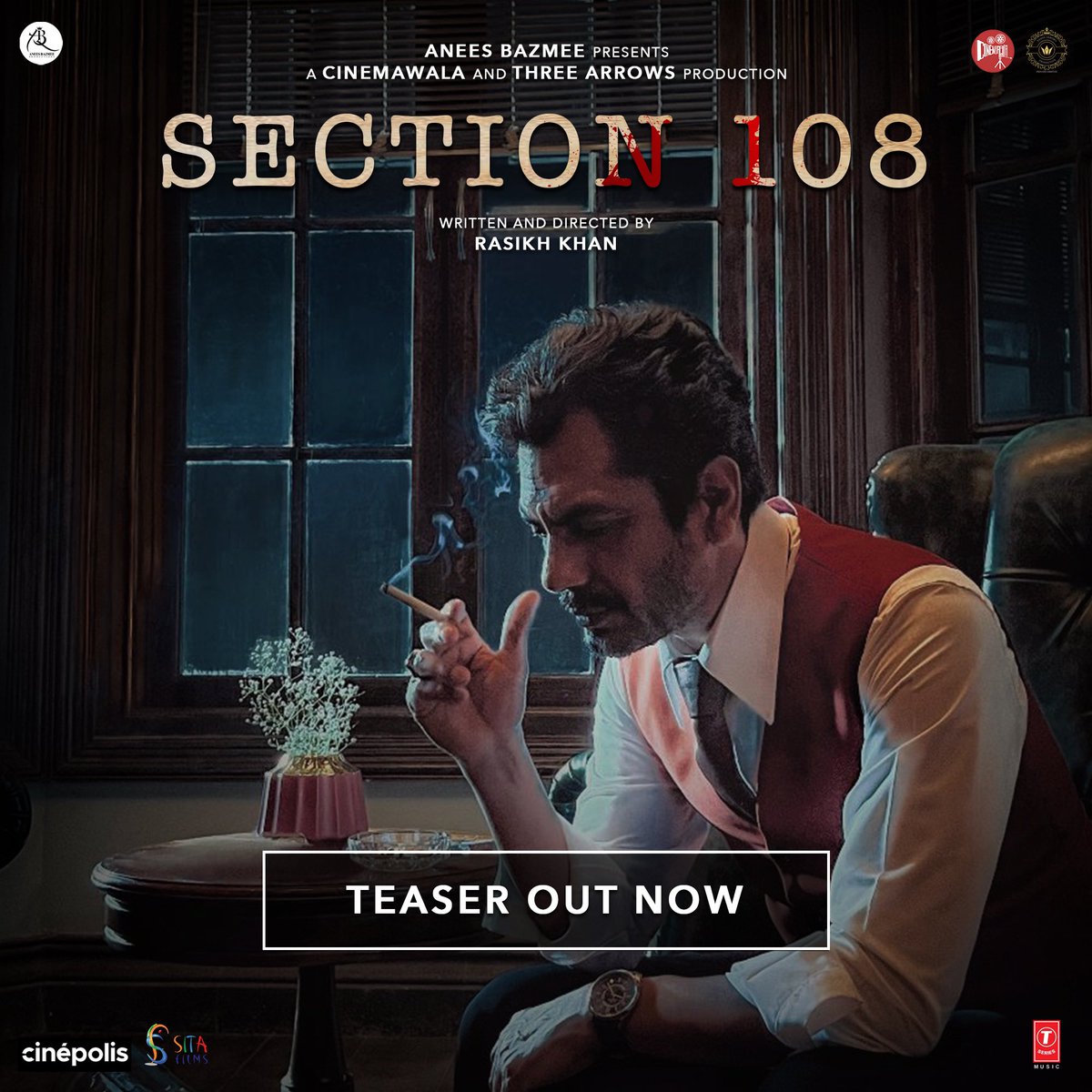 Our next film #Section108 starring @Nawazuddin_S @ReginaCassandra ❤️ Music & Background score : Amol - Abhishek @_amolmsc @TSeries #teaser #Aneesbazmee #NawazuddinSiddiqui #Abhishektalented #amolmusic