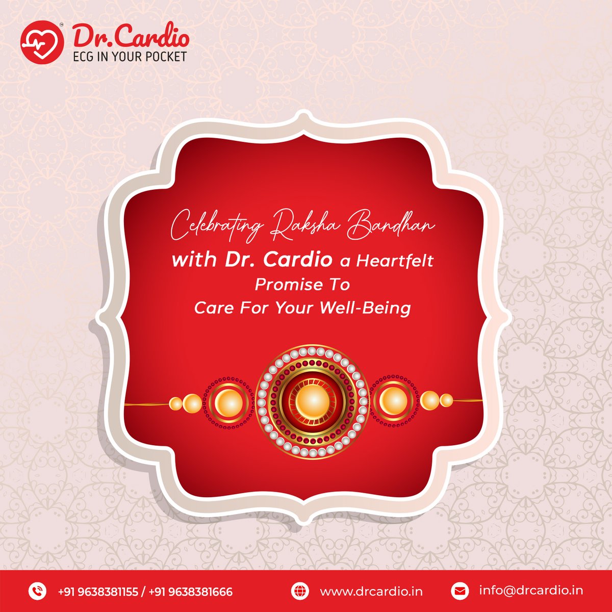 DrCardioEcg's tweet image. Strength in Heartfelt Bonds! 🩺💙 This
Raksha Bandhan, Let Dr. Cardio Be Your Guardian of
Heart Health. Celebrate a Bond That Truly Cares.
Happy Rakhi!
.
.
.
#HeartfeltBond #WellnessPromise #HealthGuardian
#RakhiCelebration #HeartCareCommitment
#DrCardioGuardian #Dr.cardio