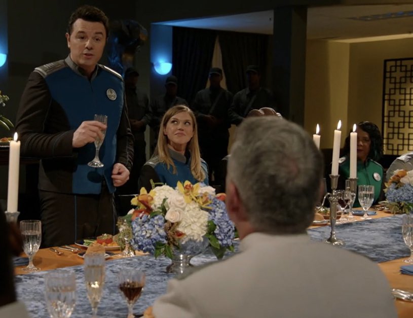 MadonnaOTS's tweet photo. Getting to #TheOrville s2.ep5 - All The World is Birthday Cake. Hoping to put together a graphic of Ed saying, “We all do better when we all do better.”
#TheRewatch 
#RenewTheOrville 🦄 https://t.co/0ldMmIFTiN