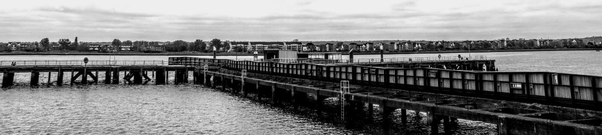 London Waterways - Barking Riverside Pier 02/05/2023 - #01/#08: Pier View I had just missed the boat, so I had to settle for this river view instead of from one of the Uber Boat by Thames Clippers. #London #returntotheendoftheline #withmycamera #streetphotography