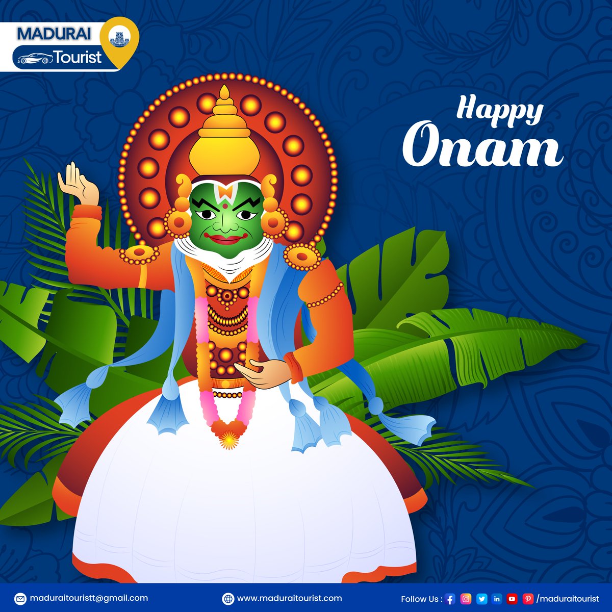 May your Onam be bright and joyful, brimming with happiness and prosperity! May this festive season bring knowledge and cherished moments as you celebrate with loved ones. 🌼🌈 #HappyOnam #maduraitourist #letsconnect #onam #onam2023 #onamfestival #onamcelebration #onamspecial