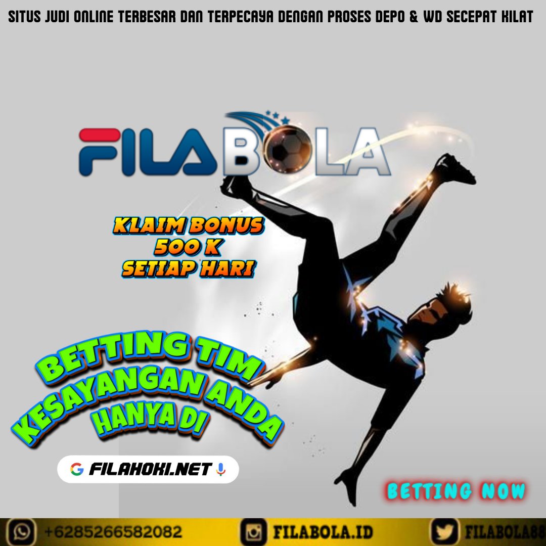 Betting sekarang!!
Klaim Bonus Deposit 500RB Setiap Harinya!!
link: filabola1.net
#bolajalan #mixparlay #prediksibola #sbobet #parlay #bet #tipsterbola #judionline #judibolaonline #judibola #sepakbola #tipsbola