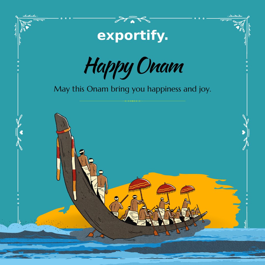 xportify's tweet image. #Exportify wishes everyone a prosperous and a happy Onam!

#HappyOnam #Onam #Onam2023 #ExportifyYourBusiness