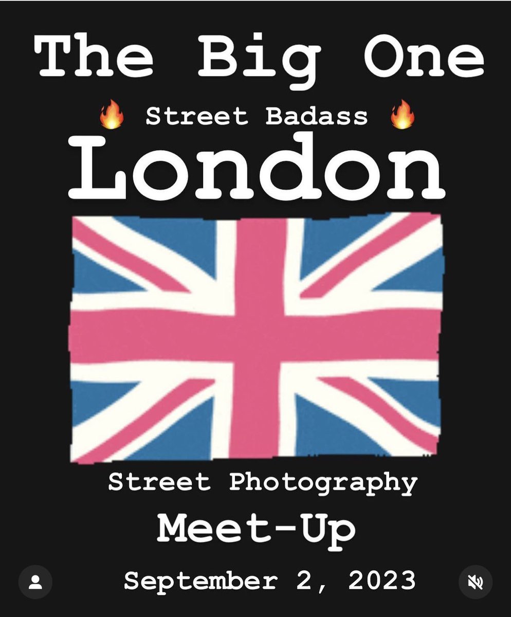 London. #streetphotography meetup

We will meet outside the front of the The National Theatre at 1pm and we will cover, The Southbank, Soho, Oxford Street, The London Parks, Trafalgar Square and Theatre Land will all be on the agenda.
All Street Badass events are free of charge.