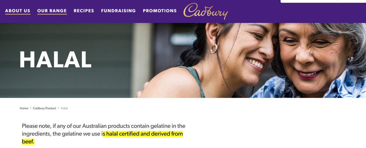 sanatandeep_'s tweet photo. @DairyMilkIn 

This screenshot is from 'Cadbury Australia'.

Similarly, is 'Cadbury India' also '#Halal_Certified'?

Can you tell me please? https://t.co/YSSmXh6vmG