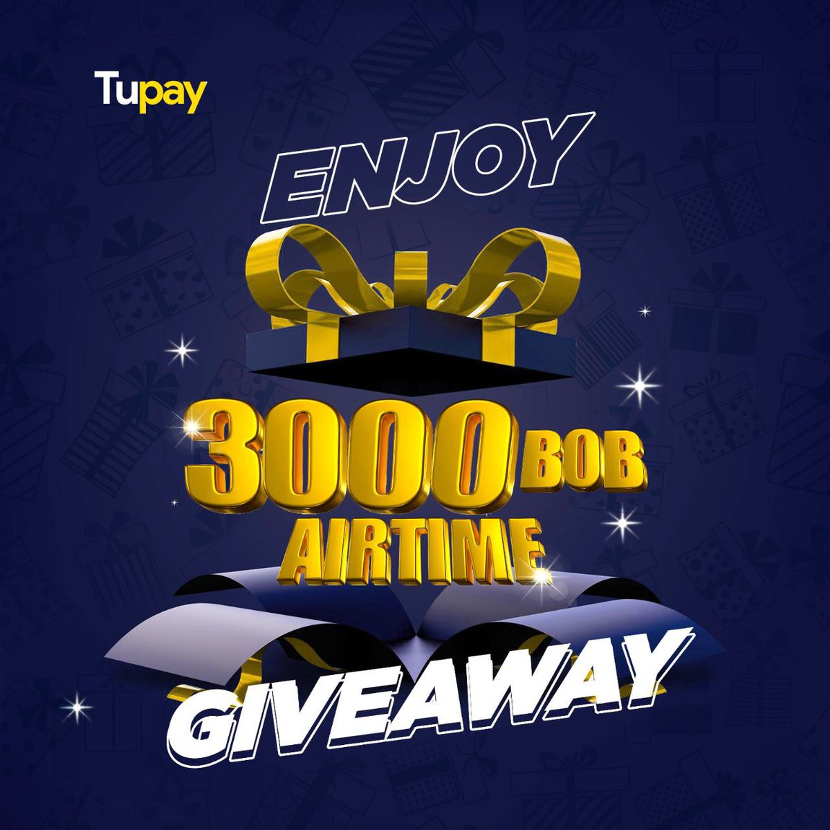 🎉 END MONTH GIVEAWAY ALERT 🎉
Hey Tupay Fam, Don't miss out, join the fun now! Enjoy our KSH 3,000 Airtime Giveaway! this August.💰
 
Check out the thread on how to enter👇