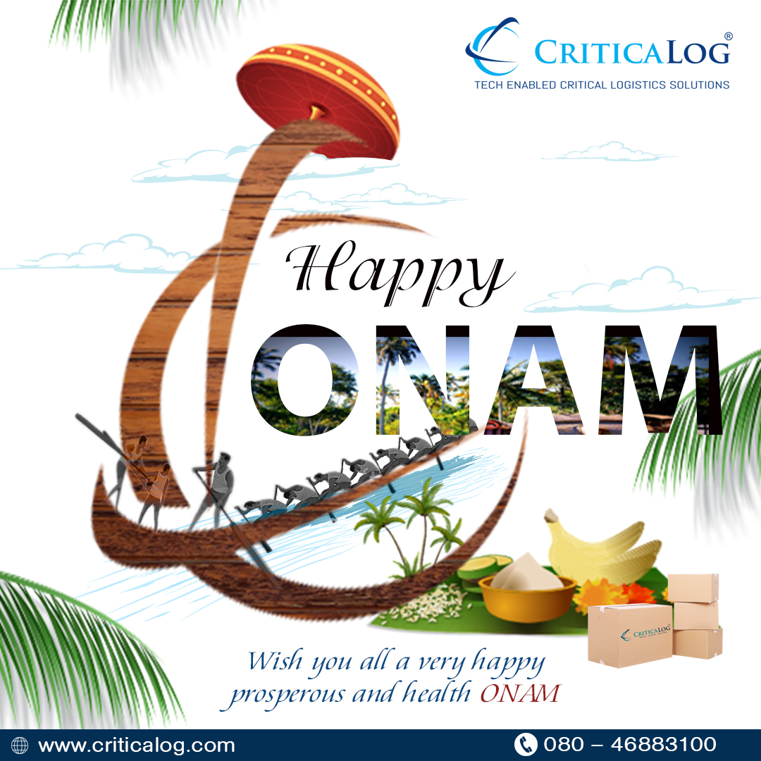 Onam: A festival of culture, heritage, and heartfelt connections. Let’s celebrate!🌼🌺 ⛵ ---->Team CriticaLog India Private Limited wishes each and every one of you a very Happy Onam🌼 🏝 

#HappyOnam #happyonam2023 #festivevibes2023 #criticalog #logisticscompany #kerala