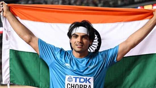 Jenilpatel108's tweet photo. Congratulations Niraj Chopra
 we are proud of you you are Olympiad champion and world champion at the same time #championnirajchopra https://t.co/ATOS2oVGrl