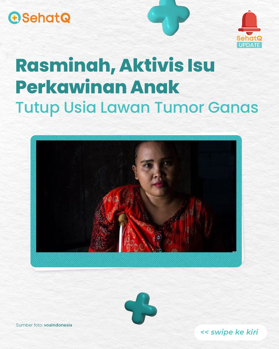 sehatq's tweet photo. Rasminah, aktivis perempuan yang memperjuangkan isu tentang perkawinan anak, tutup usia setelah melawan tumor ganas yang dideritanya.

#Rasminah #RIPRasminah #SehatQ #AktivisPerempuan #tumorganas #perkawinananak https://t.co/AkxPqBwN8C