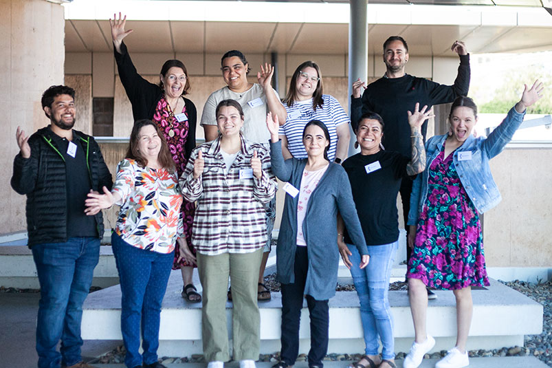 At day one of our Pathways Program to a PhD: doing research for Mob today at St Lucia campus, ten deadly future Indigenous Health researchers are taking the first step towards understanding what a PhD is all about 📖 #pathwaysprogram23 <a href="/UQ_News/">UQ News</a>