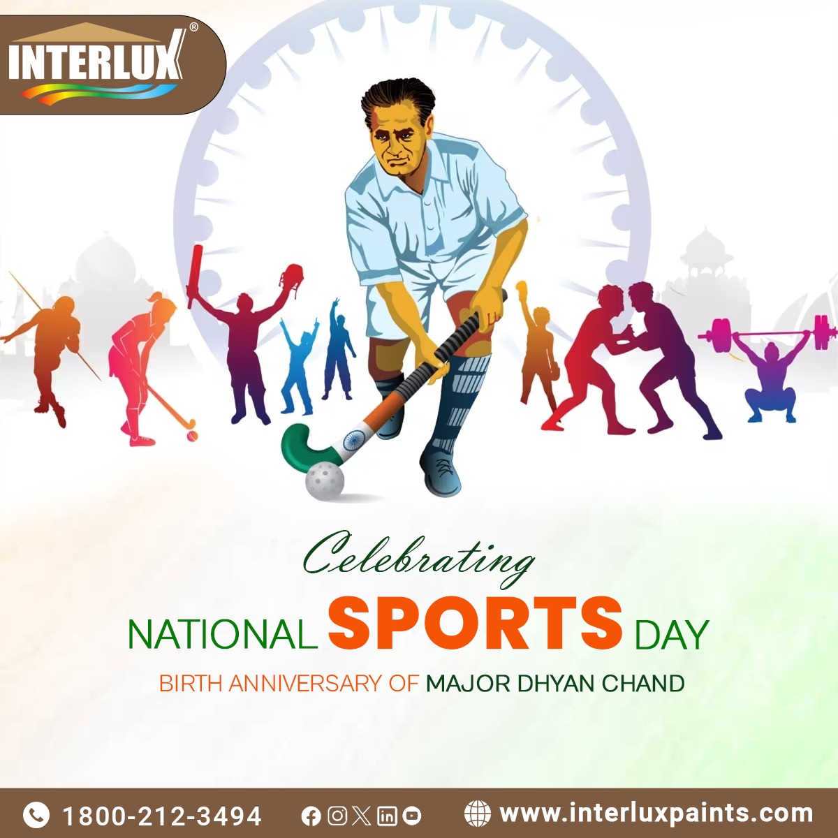 Celebrating NATIONAL SPORTS DAY In the memory of 'The Magician of Hockey' Major Dhyan Chand on his birth anniversary.🏒

#internationasportsday #sportsunity #playwithpassion #healthycompetition #athleticspirit #sportinggear #bigvalueshop #teamworkinsports #sportspassion #Elevate