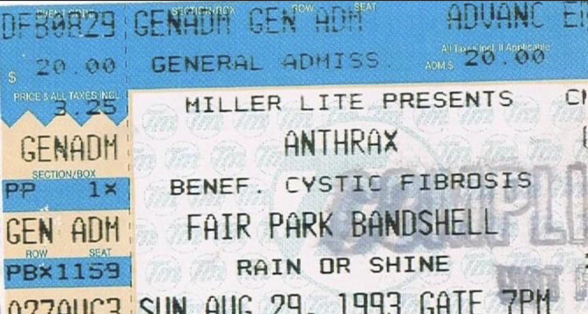 30 Years Ago
 <a href="/Anthrax/">Anthrax</a> tour with #WhiteZombie &amp; <a href="/QuicksandNYC/">Quicksand</a> Our 1st time backstage. some friends from  #IMC hooked it up. 
Unfortunately <a href="/Scott_Ian/">Scott Ian</a> wasn’t very nice to us heh heh (&amp; I was pissed they let <a href="/jbelladonna/">Joey Belladonna</a> go) but great memories of this evening.