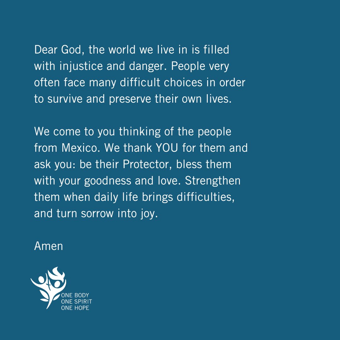 This week we join in prayer with <a href="/luteranie/">Luteranie</a> (ECACP) for the churches and people in Mexico. ECACP is hosting the 2023 LWF General Assembly in Kraków, Poland and prays for a LWF member churches each week. #LWFAssembly  #prayingtogether #Mexico